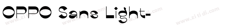 OPPO Sans Light字体转换
